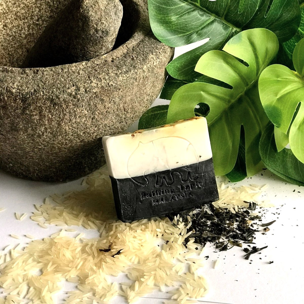 Charcoal Rice Essential Oil Soap